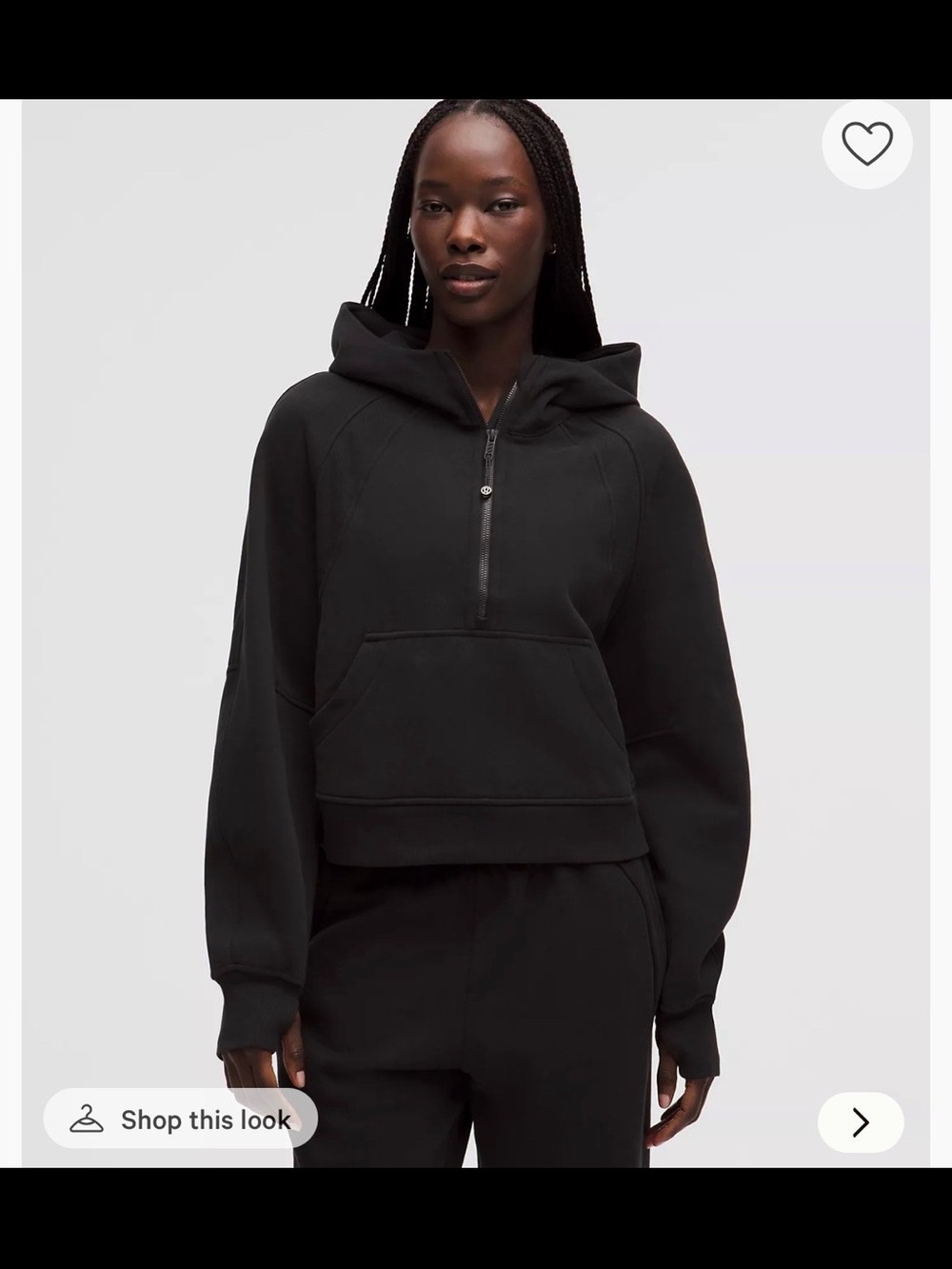 Lululemon Oversized Scuba Half Zip Hoodie